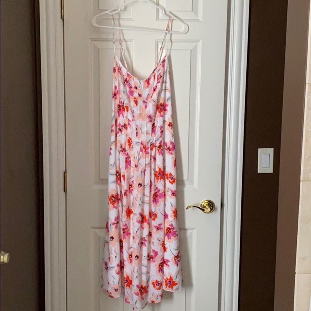 Brand New Banana Republic Pin-Tuck Midi Dress
